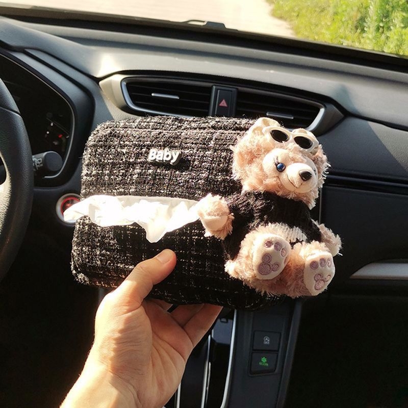 Kutija za maramice za automobil, montirana unutar vozila, kreativna i slatka, praktičan i dekorativan dodatak visoke kvalitete