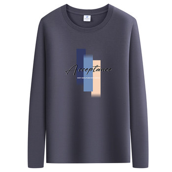 Tricou din bumbac cu mânecă lungă pentru strat de bază, imprimat cu desene animate, primăvară-toamnă