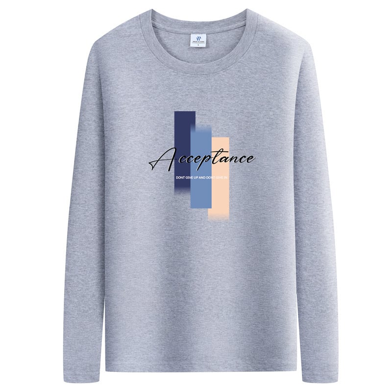 Tricou din bumbac cu mânecă lungă pentru strat de bază, imprimat cu desene animate, primăvară-toamnă