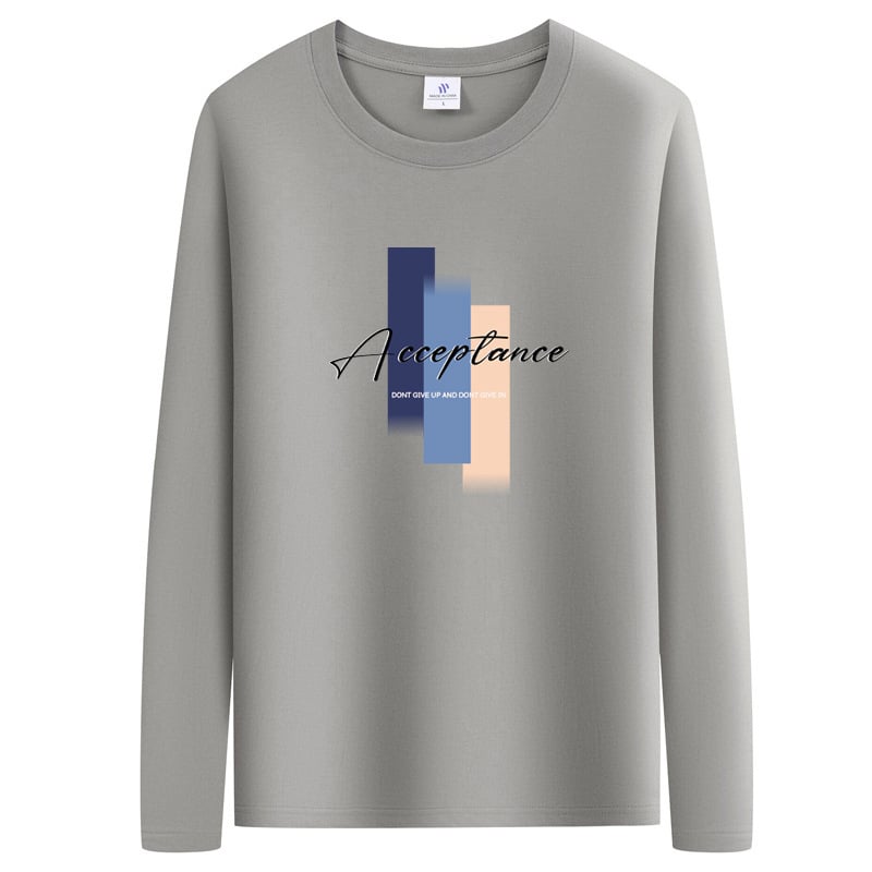 Tricou din bumbac cu mânecă lungă pentru strat de bază, imprimat cu desene animate, primăvară-toamnă