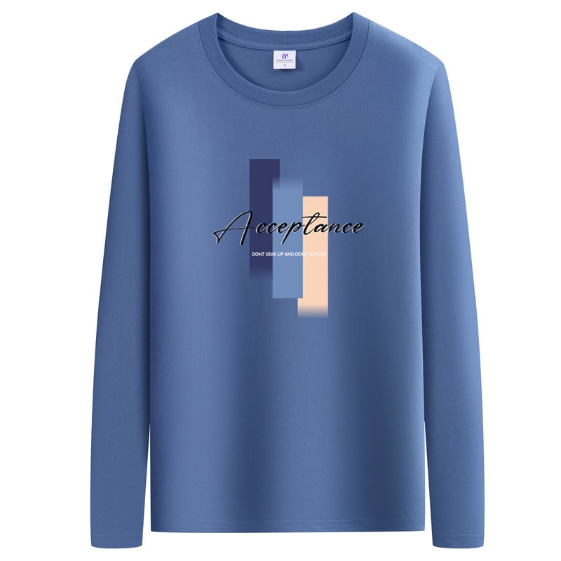 Tricou din bumbac cu mânecă lungă pentru strat de bază, imprimat cu desene animate, primăvară-toamnă