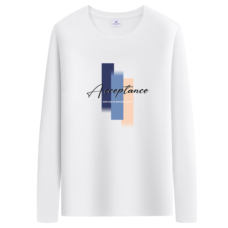 Tricou din bumbac cu mânecă lungă pentru strat de bază, imprimat cu desene animate, primăvară-toamnă