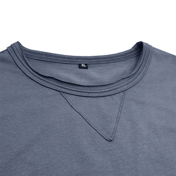 Ανδρικό καλοκαιρινό κοντομάνικο T‑shirt με στρογγυλό λαιμό, μονόχρωμο, ευρωπαϊκό/αμερικανικό στυλ