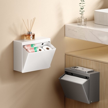 Zidni držač toaletnog papira, vodootporan, od aluminija, moderan minimalistički dizajn