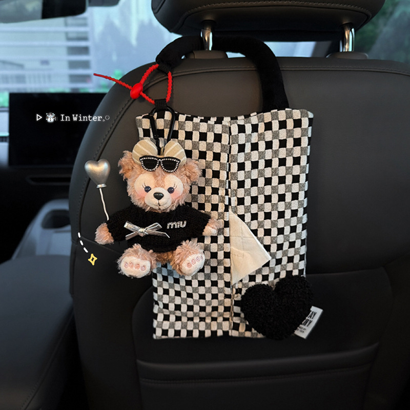 Shirley Mei auto držač papirnatih maramica — visi organizator za prednja i stražnja sjedala, elegantan dizajn
