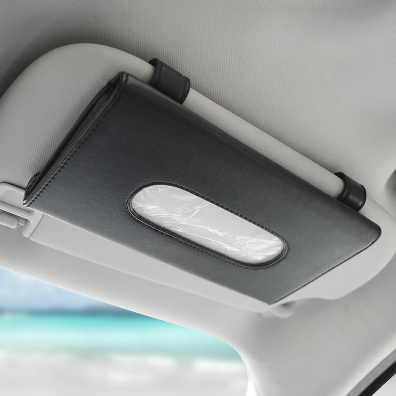 Cutie de șervețele auto, pentru mașină – accesorii interioare din piele sintetică