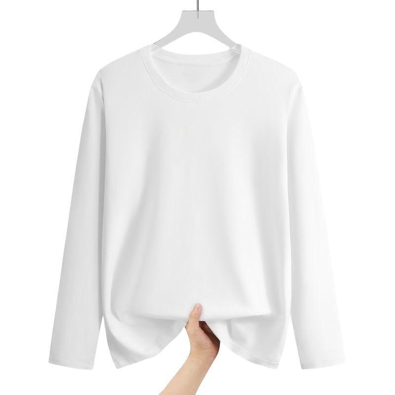 Ανδρικό μακριμάνικο T-shirt σε εφαρμογή Slim, στρογγυλή λαιμόκοψη, μαύρο–λευκό, casual για φθινόπωρο και άνοιξη