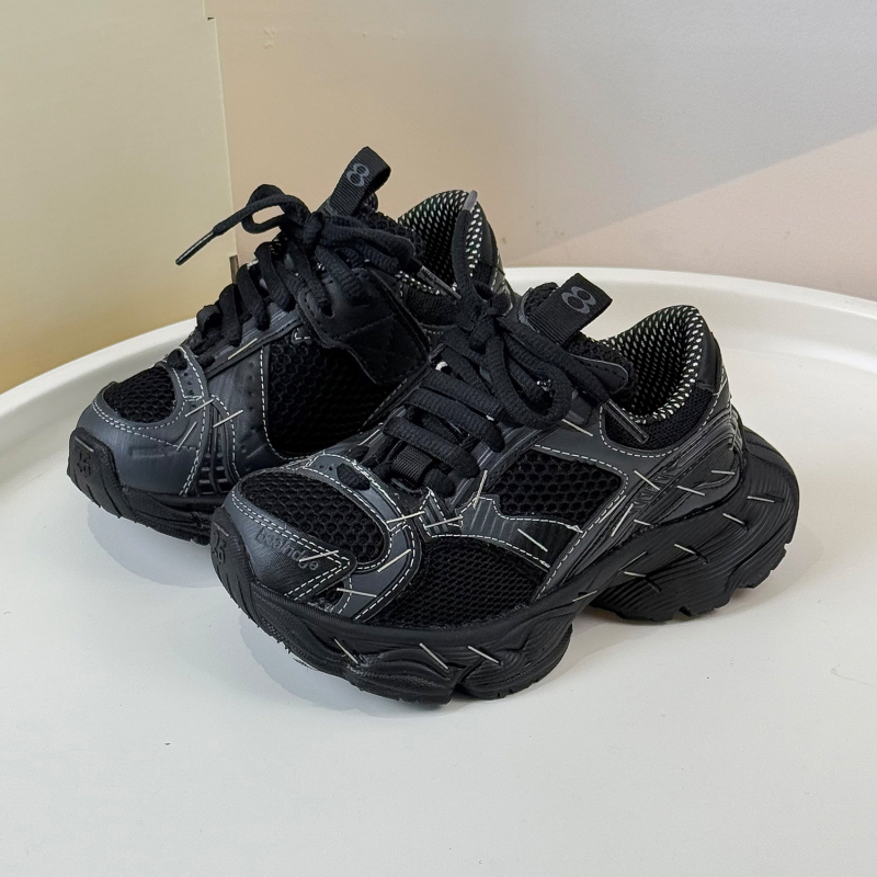 Mai Xiaomai Dječje tenisice s Velcro remenom, lagane, zimske, fleece podstava, distres boja