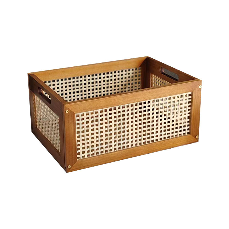 Vintage ratan koš za pohranu, za grickalice i sitnice, japanskog stila stolni organizator
