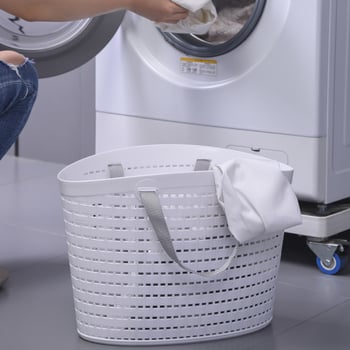 Plastična košara za rublje s otvorima, ručna košara za kupaonicu