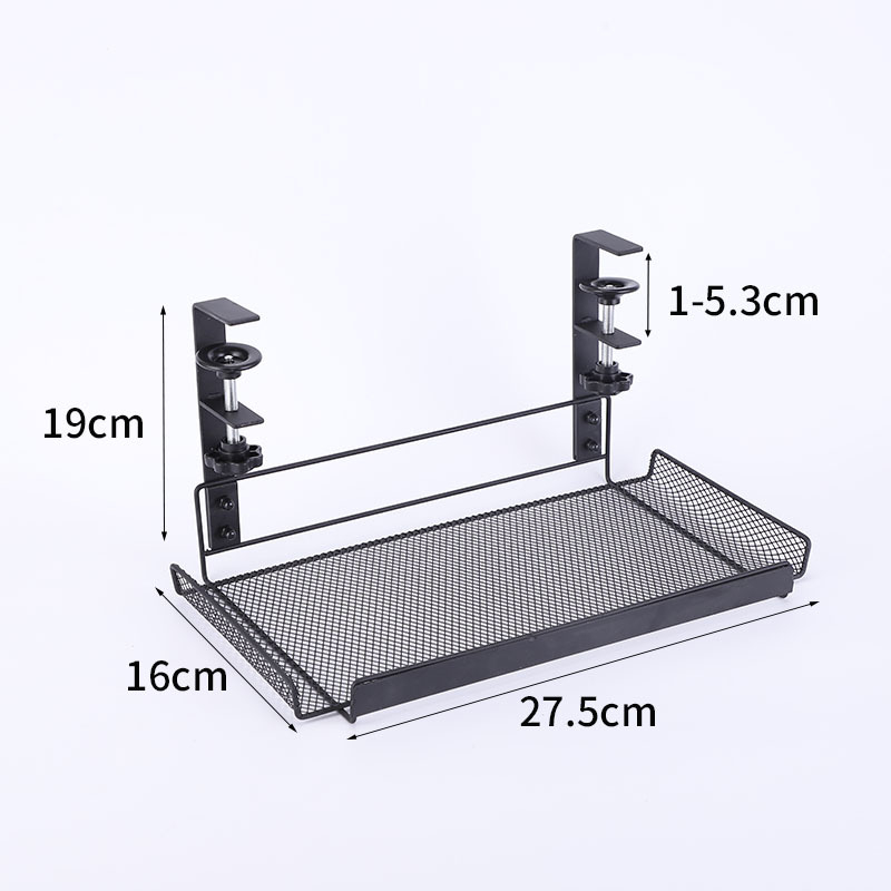 Metalni organizator kablova ispod stola, 27,5 cm, podesivi koš za kablove i podatkovne kablove