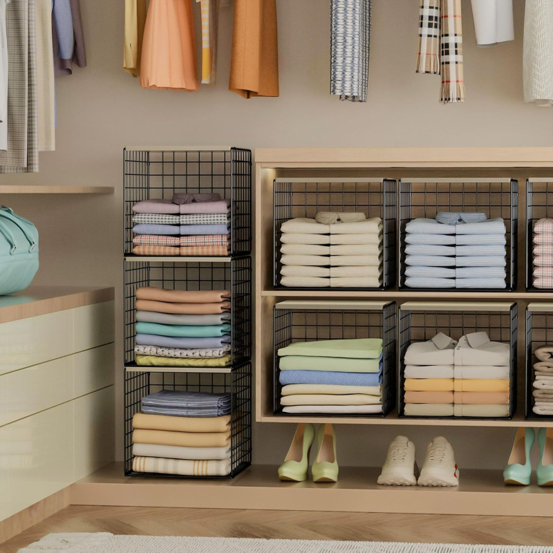 Trostruki stalak za odlaganje odjeće – organizator garderobe