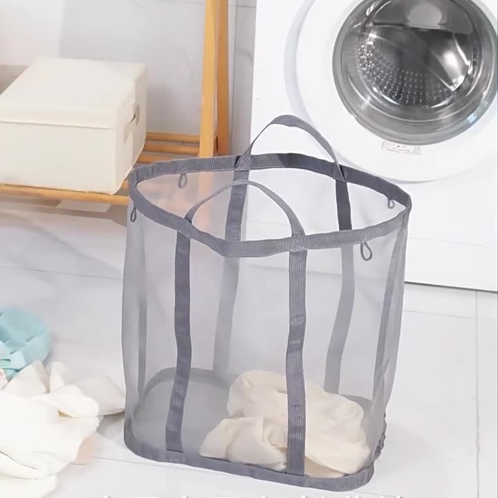 Veliki sklopivi mrežasti koš za prljavo rublje za kupaonicu