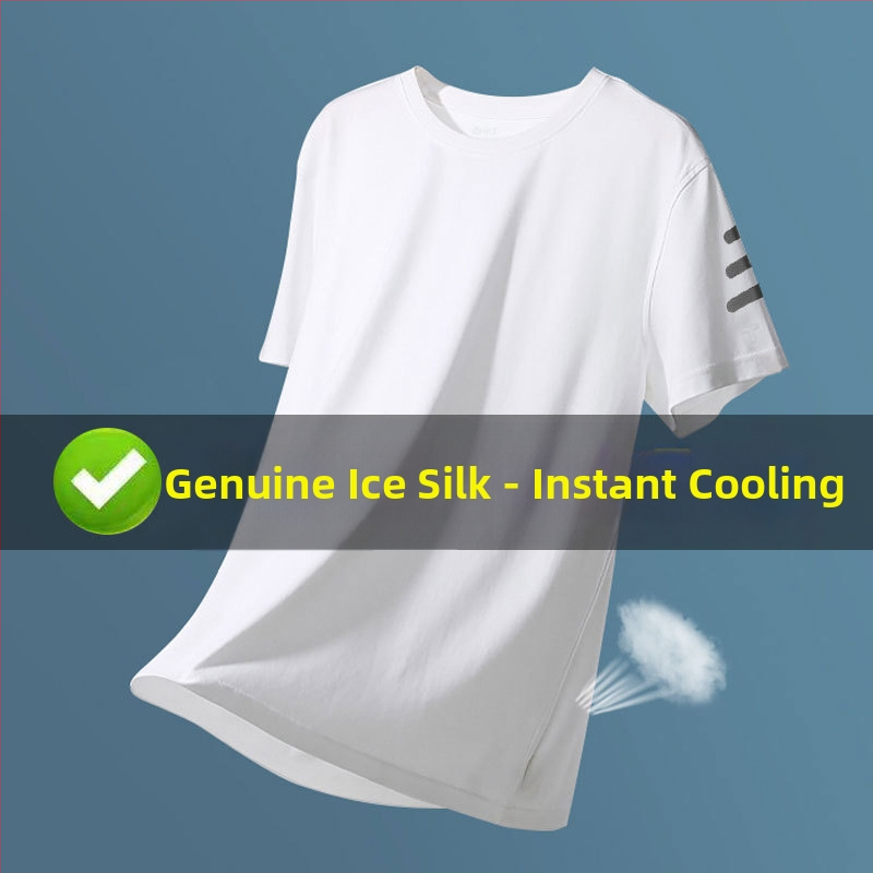 Letné rýchloschné unisex tričko, ľahká Ice Silk látka, okrúhly výstrih, krátke rukávy, na beh a fitness