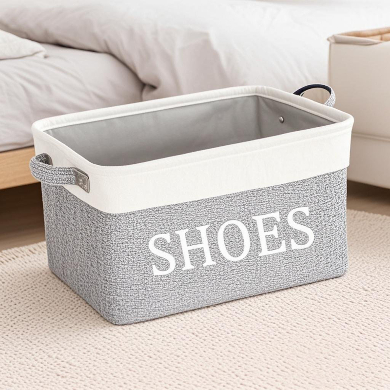 Tekstilna sklopiva, periva košara za pohranu s printom, s ručkom, za spavaću sobu, ured, za pohranu užine i igračaka