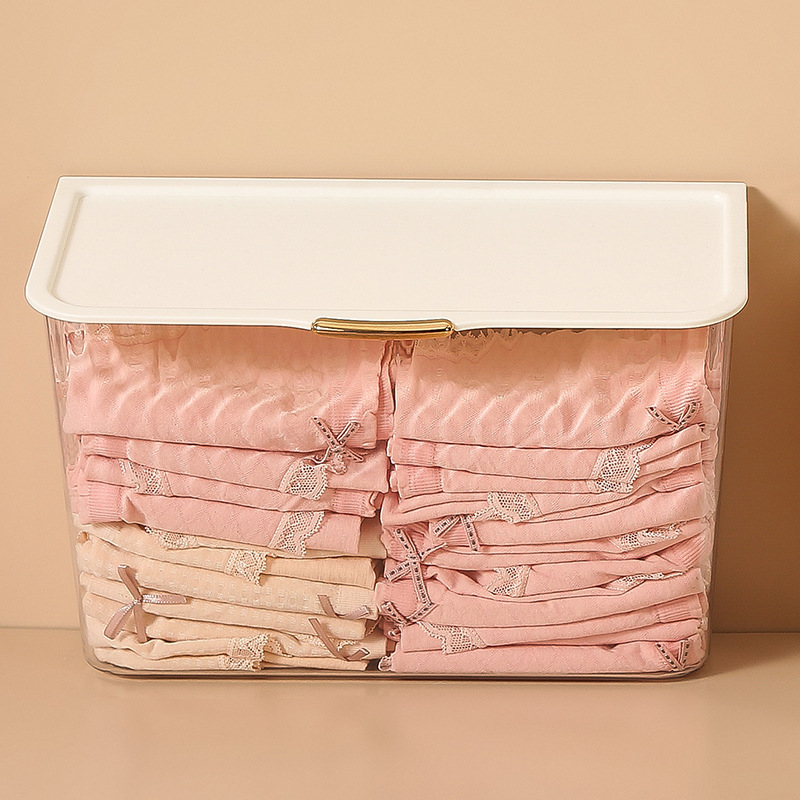 Lagani luksuzni organizator za donje rublje i koš za prljavu odjeću, zidni spremnik za kupaonicu s poklopcem, višenamjenski kuhinjski stalak bez bušenja