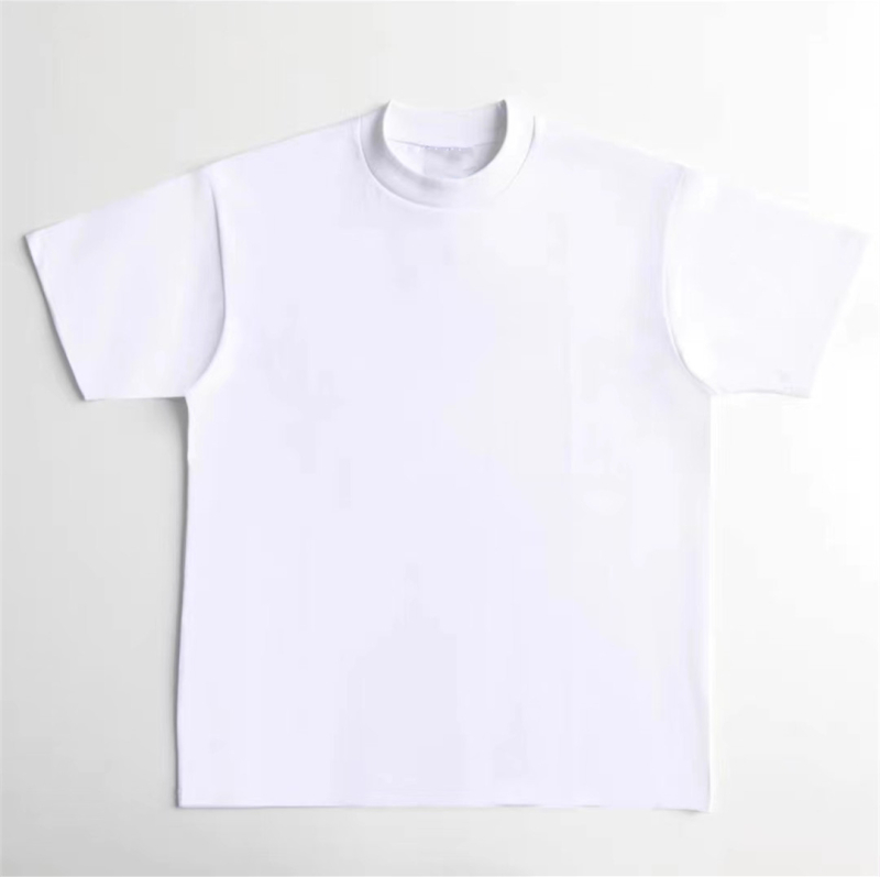 Ανδρική μονόχρωμη T-shirt με στρογγυλό λαιμόκοψη, 60s διπλής όψης μερκερισμένο βαμβάκι, κοντό μανίκι, casual καλοκαίρι