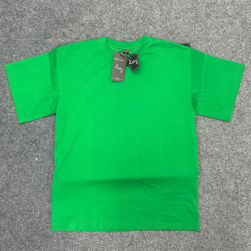 Ανδρική μονόχρωμη T-shirt με στρογγυλό λαιμόκοψη, 60s διπλής όψης μερκερισμένο βαμβάκι, κοντό μανίκι, casual καλοκαίρι