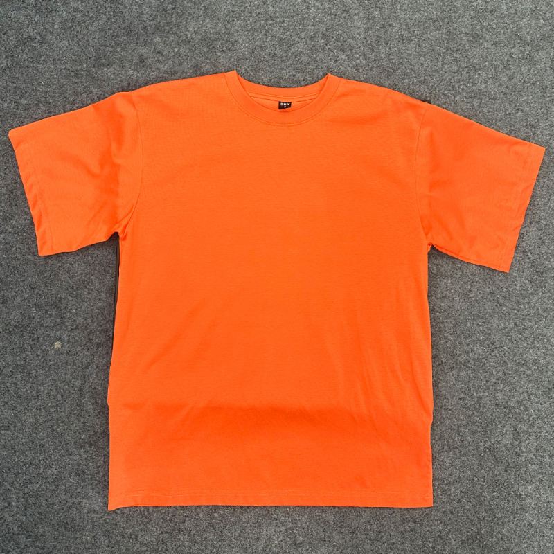Ανδρική μονόχρωμη T-shirt με στρογγυλό λαιμόκοψη, 60s διπλής όψης μερκερισμένο βαμβάκι, κοντό μανίκι, casual καλοκαίρι