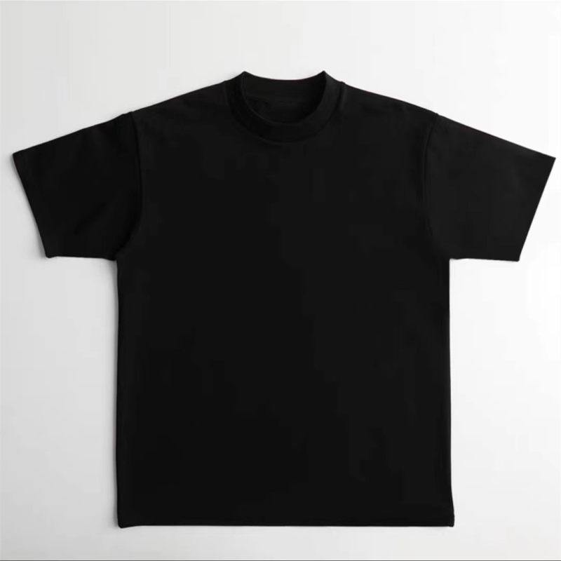 Ανδρική μονόχρωμη T-shirt με στρογγυλό λαιμόκοψη, 60s διπλής όψης μερκερισμένο βαμβάκι, κοντό μανίκι, casual καλοκαίρι
