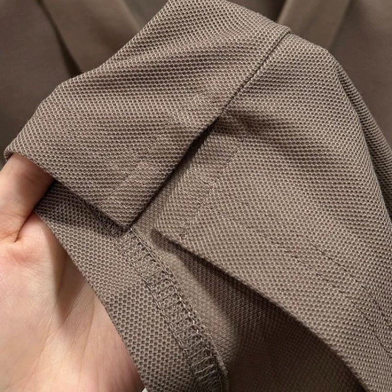 Muška polo majica kratkih rukava od pamuka - vrhunski poslovno-ležerni stil, ljeto 2024, tkanina Ice Silk, izšivanje