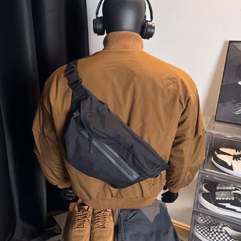 Cleanfit bomber jacket με επένδυση από βαμβάκι, ανδρικό – αμερικάνικου στυλ, χειμώνα, κοντό μήκος