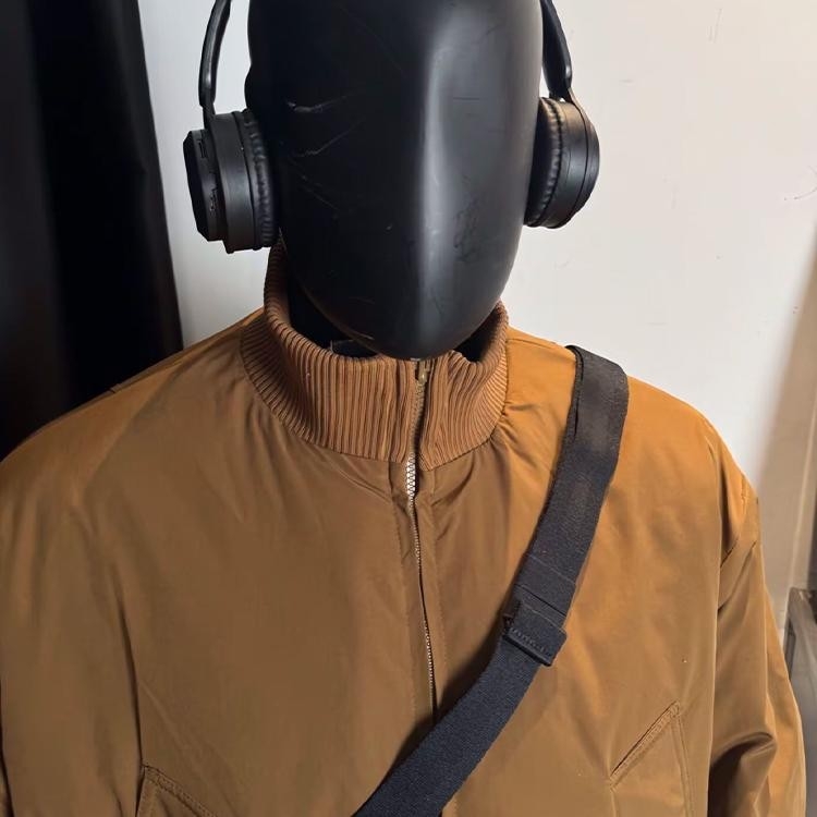 Cleanfit bomber jacket με επένδυση από βαμβάκι, ανδρικό – αμερικάνικου στυλ, χειμώνα, κοντό μήκος