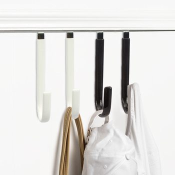 Cuier metalic pentru ușă, fără cui, fără urme – cârlig pentru haine pentru baie, formă S, design modern, capacitate 5 kg