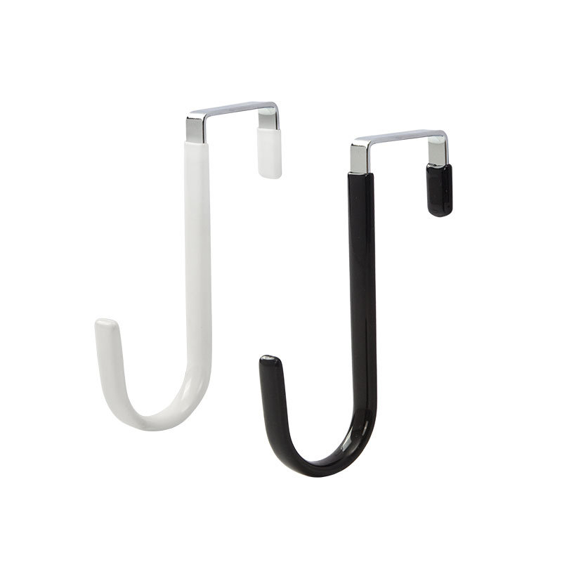 Cuier metalic pentru ușă, fără cui, fără urme – cârlig pentru haine pentru baie, formă S, design modern, capacitate 5 kg