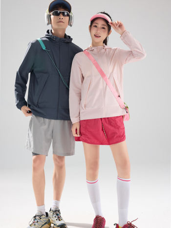 Unisex ελαφρύ μπουφάν με κουκούλα, UV προστασία, ρυθμιζόμενη μέση για εξωτερικές δραστηριότητες