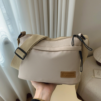 Unisex crossbody torba s višestrukim pretincima, vodootporan PU materijal, casual svakodnevna torba