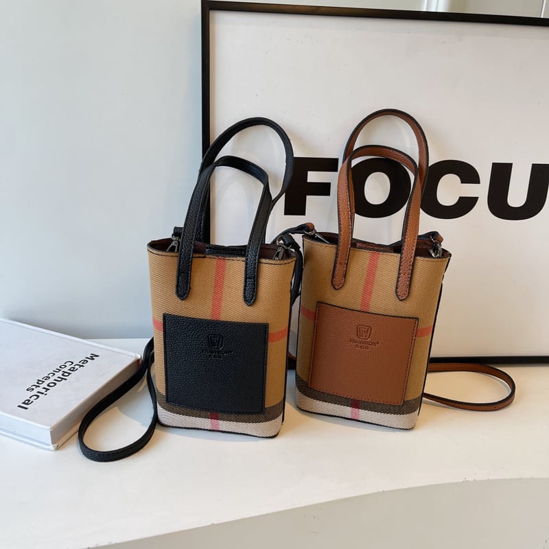 Ženska torba s kontrastnim bojama, 2025 novi model, moderna torba za rame i crossbody, oblik košare
