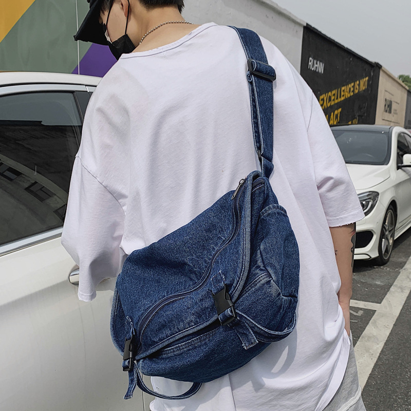 Harajuku stil crossbody torba, unisex, funkcionalna torba s japanskim dizajnom