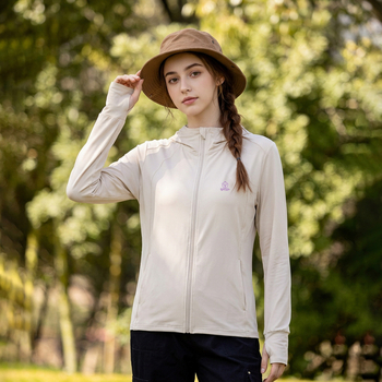Unisex μπουφάν με κουκούλα UV προστασίας από Ice Silk πολυεστέρα, αναπνεύσιμο εξωτερικό ρούχο για άνδρες και γυναίκες