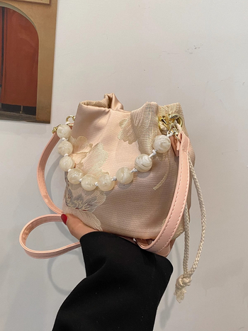 Ženska pamuk torba bucket, preko ramena ili crossbody, 2026 jesensko-zimsko izdanje, svakodnevna svestrana torba