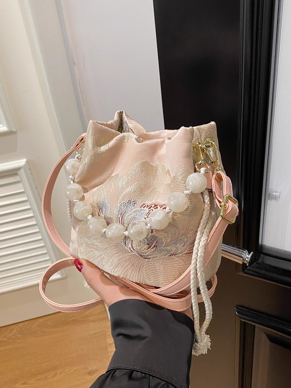 Ženska pamuk torba bucket, preko ramena ili crossbody, 2026 jesensko-zimsko izdanje, svakodnevna svestrana torba