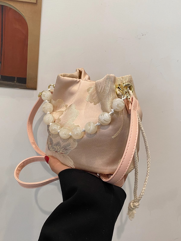 Ženska pamuk torba bucket, preko ramena ili crossbody, 2026 jesensko-zimsko izdanje, svakodnevna svestrana torba