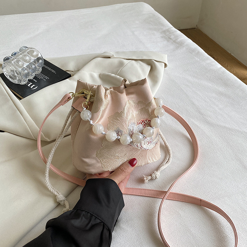 Ženska pamuk torba bucket, preko ramena ili crossbody, 2026 jesensko-zimsko izdanje, svakodnevna svestrana torba