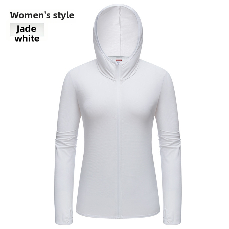 Unisex πλεκτή ζακέτα με κουκούλα από ice silk και UV προστασία, ελαφριά καλοκαιρινή εξωτερική ζακέτα με προσαρμοσμένο λογότυπο