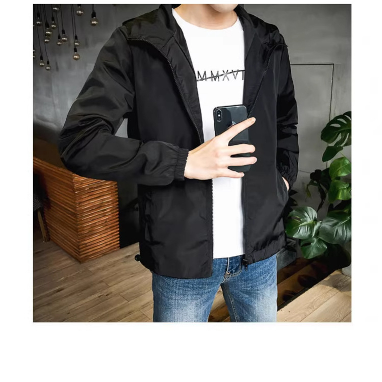 2026 proljeće-ljeto muška tanka jakna s UV zaštitom, korejskog stila, casual windbreaker