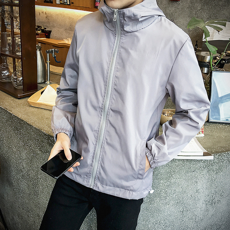 2026 proljeće-ljeto muška tanka jakna s UV zaštitom, korejskog stila, casual windbreaker