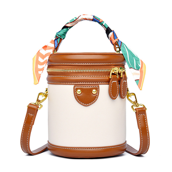 Ženska torba tipa kofa, 2025, svježi minimalistički stil, ramenski remen ili crossbody, zatvarač, visokokvalitetan materijal