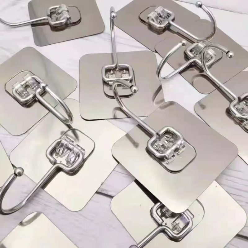 Vješak za vrata bez bušenja, snažna samoljepljiva kuka, PVC, nosivost 0–1 kg, moderni minimalistički stil
