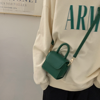 Ženska mini torbica 2021 – nova modna retro kvadratna crossbody torbica crvene boje