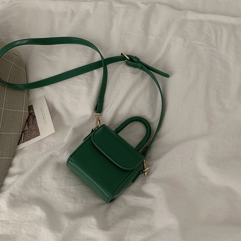 Ženska mini torbica 2021 – nova modna retro kvadratna crossbody torbica crvene boje