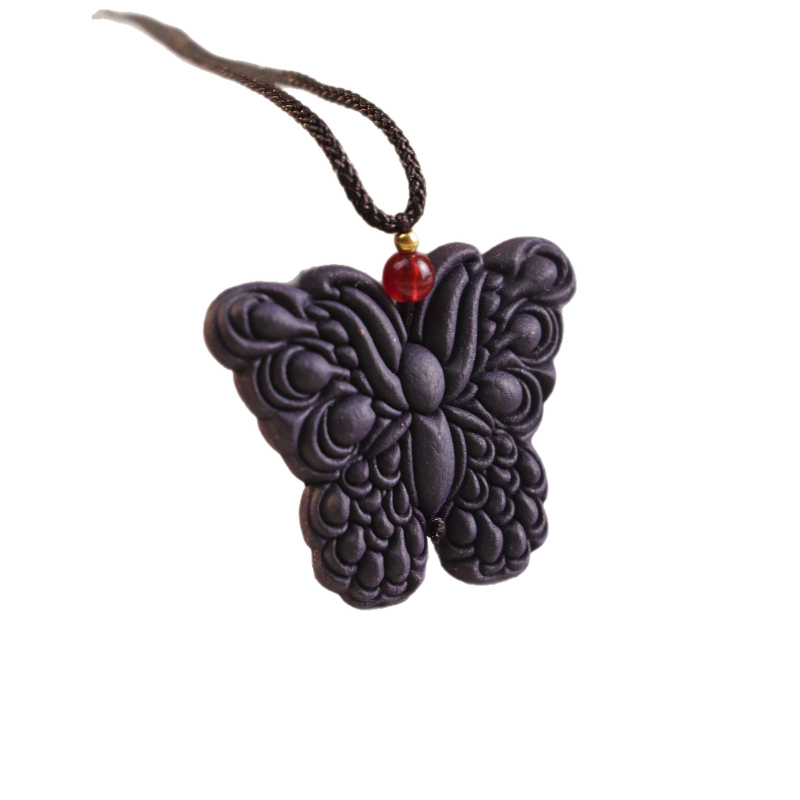 Ručni kolut od mirisnih perli s dugotrajnim mirisom, etno-literarni retro stil, privjesak s motivom životinja/zodijaka, crni konopni lanac, duljina do 30 cm