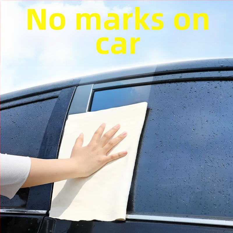 Krpa za pranje automobila s velur teksturom, upija vodu, ne ostavlja vlakna, čisti staklo bez mrlja, prirodno se suši