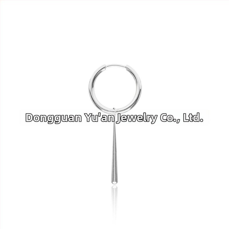 Naušnice u Zoro stilu, kružni petlji F136 titanijeva legura, privjesak kapljice vode, DIY anodizirani piercing nakit