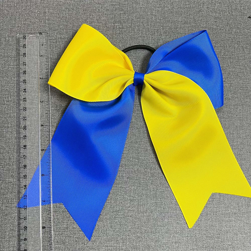 Velika dvobojna mašna za kosu za djecu, elastična gumica za kosu, rekviziti za cheerleading