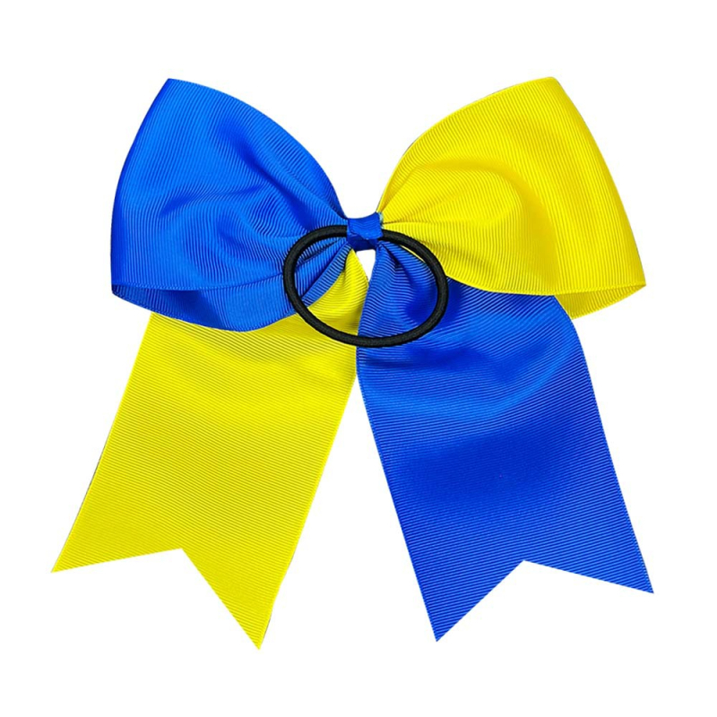 Velika dvobojna mašna za kosu za djecu, elastična gumica za kosu, rekviziti za cheerleading